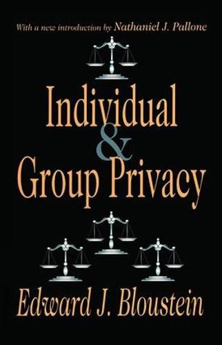 Cover image for Individual and Group Privacy