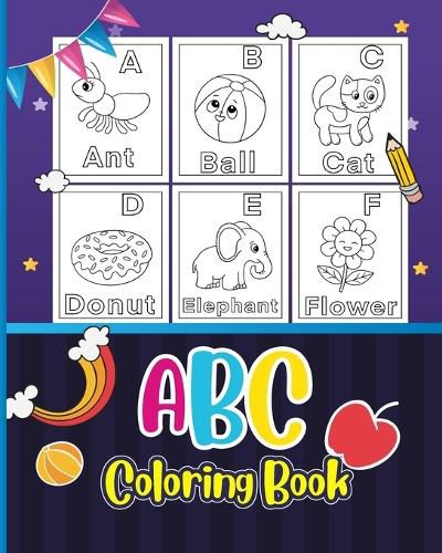 Cover image for ABC Coloring Book for 3-5 Ages