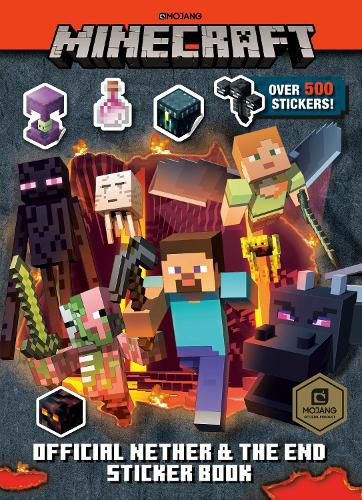 Cover image for Minecraft Official the Nether and the End Sticker Book (Minecraft)