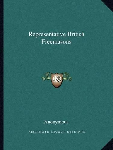 Cover image for Representative British Freemasons