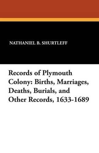 Cover image for Records of Plymouth Colony: Births, Marriages, Deaths, Burials, and Other Records, 1633-1689