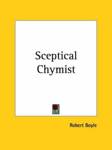 Cover image for Sceptical Chymist