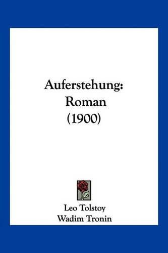 Cover image for Auferstehung: Roman (1900)