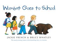 Cover image for Wombat Goes to School