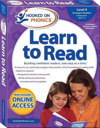 Cover image for Hooked on Phonics Learn to Read - Level 4, 4: Emergent Readers (Kindergarten Ages 4-6)