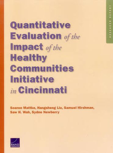 Cover image for Quantitative Evaluation of the Impact of the Healthy Communities Initiative in Cincinnati