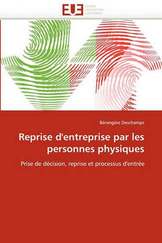 Cover image for Reprise D'Entreprise Par Les Personnes Physiques