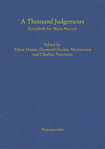 Cover image for A Thousand Judgements: Festschrift for Maria Macuch