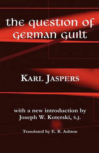 Cover image for The Question of German Guilt