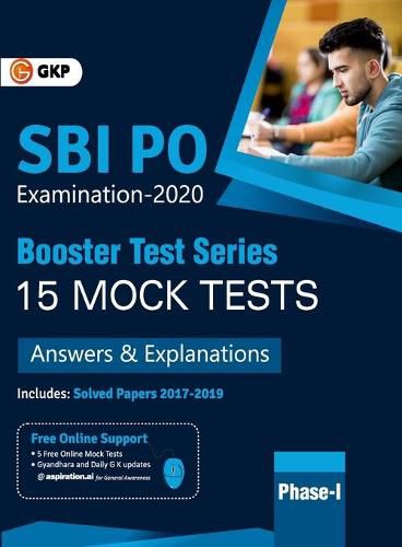 Cover image for Sbi  2021 Probationary Officers' Phase I Booster Test Series 15 Mock Tests (Questions, Answers & Explanations)