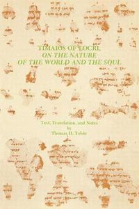 Cover image for Timaios of Locri: On the Nature of the World and the Soul