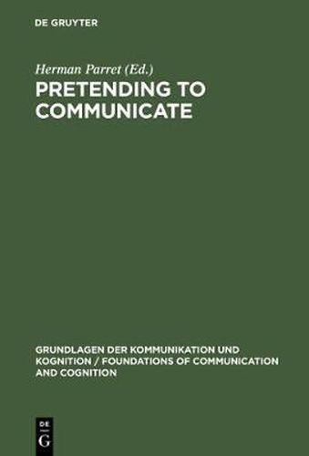 Cover image for Pretending to Communicate