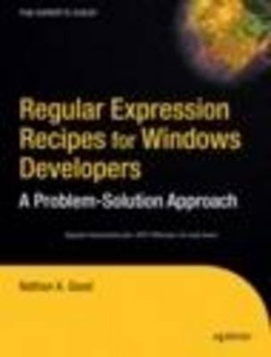 Cover image for Regular Expression Recipes for Windows Developers: A Problem-Solution Approach