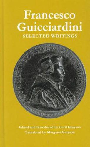 Cover image for Francesco Guicciardini: Selected Writings