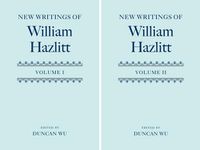 Cover image for New Writings of William Hazlitt