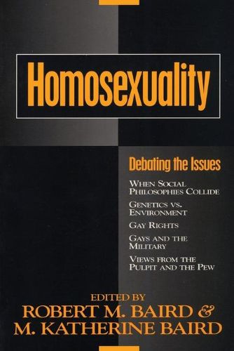 Cover image for Homosexuality: Debating the Issues