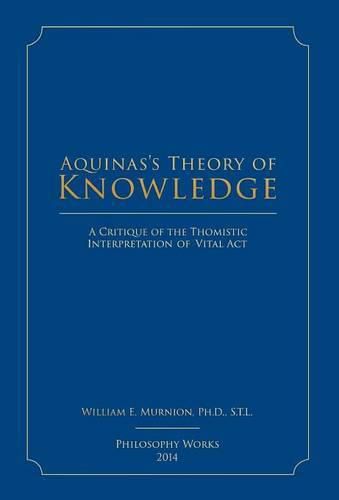 Cover image for Aquinas's Theory of Knowledge