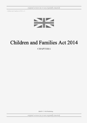 Cover image for Children and Families Act 2014 (c. 6)