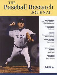 Cover image for Baseball Research Journal (BRJ), Volume 39 #2