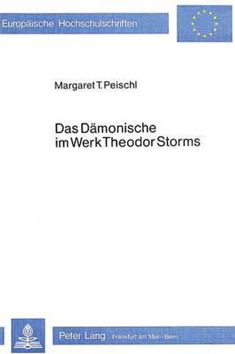 Cover image for Das Daemonische Im Werk Theodor Storms