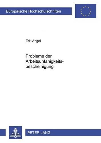 Cover image for Probleme Der Arbeitsunfaehigkeitsbescheinung