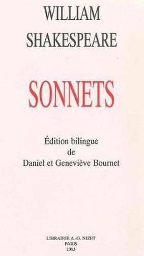 Cover image for Sonnets: Edition Bilingue de Daniel Et Genevieve Bournet