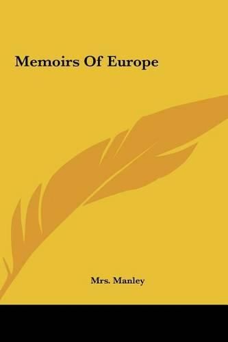 Cover image for Memoirs of Europe