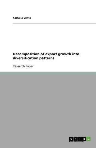 Cover image for Decomposition of export growth into diversification patterns