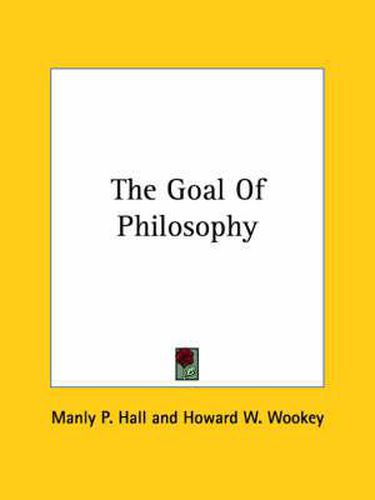 Cover image for The Goal of Philosophy