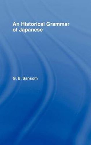 Cover image for Historical Grammar of Japanese