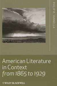 Cover image for American Literature in Context from 1865 to 1929