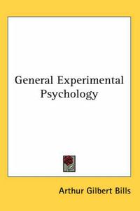 Cover image for General Experimental Psychology