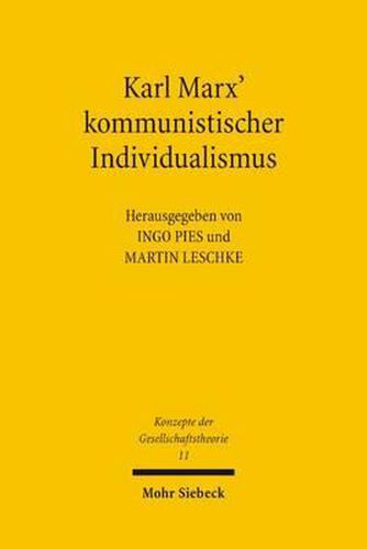 Cover image for Karl Marx' kommunistischer Individualismus