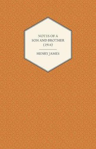 Cover image for Notes of a Son and Brother (1914)