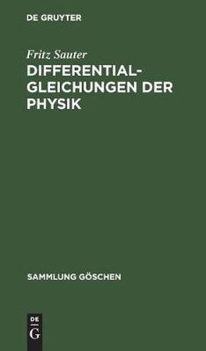 Cover image for Differentialgleichungen der Physik