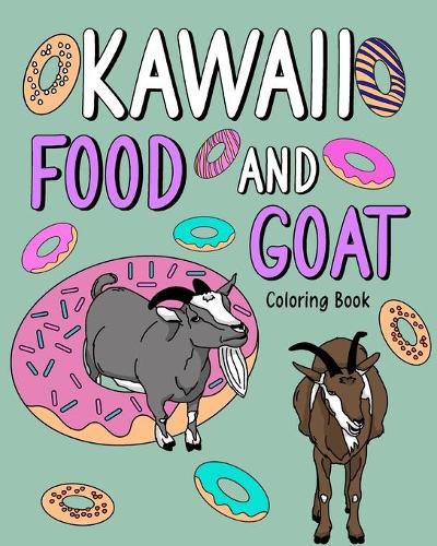 Cover image for Kawaii Food and Goat Coloring Book