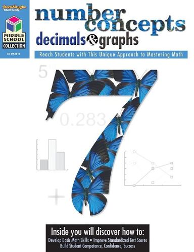 Cover image for Middle School Collection: Math: Reproducible Number Concepts, Decimals, & Graphs