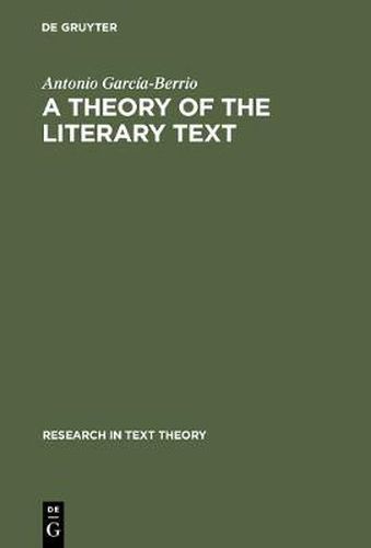 Cover image for A Theory of the Literary Text