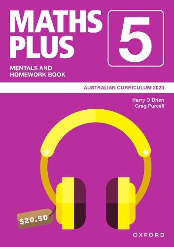 Cover image for Maths Plus Australian Curriculum Mentals and Homework Book Year 5