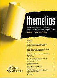 Cover image for Themelios, Volume 33, Issue 1