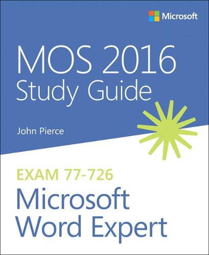 Cover image for MOS 2016 Study Guide for Microsoft Word Expert