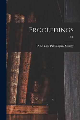 Cover image for Proceedings; 1888