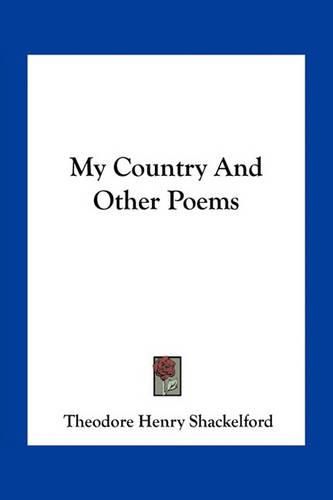 Cover image for My Country and Other Poems