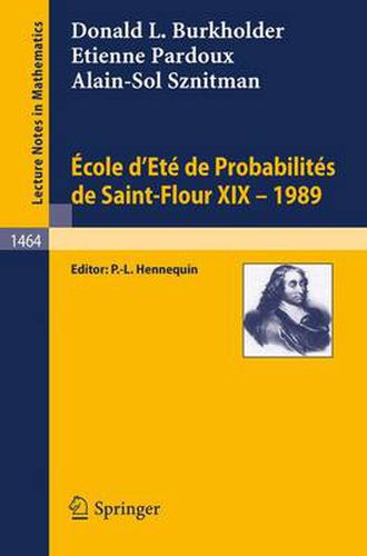 Cover image for Ecole d'Ete de Probabilites de Saint-Flour XIX - 1989