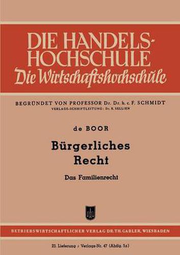 Cover image for Burgerliches Recht: Das Familienrecht