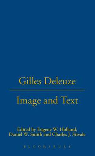 Cover image for Gilles Deleuze: Image and Text