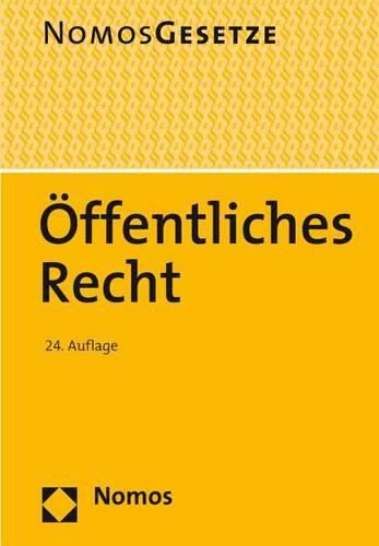 Cover image for Offentliches Recht: Textsammlung, Rechtsstand: 15. August 2015