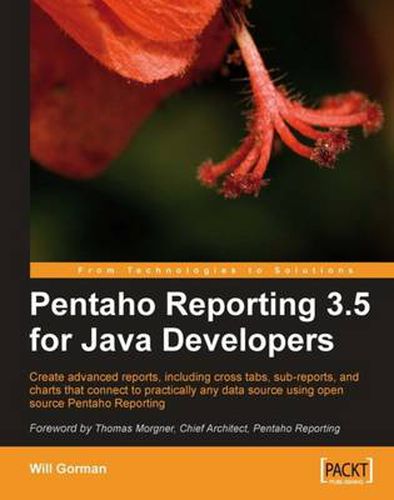 Cover image for Pentaho Reporting 3.5 for Java Developers