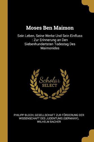 Cover image for Moses Ben Maimon