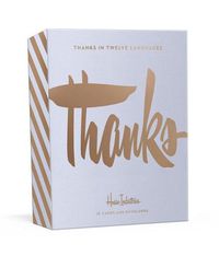 Cover image for Thank You In Twelve Languages: 12 Foil-Stamped Note Cards with Envelopes